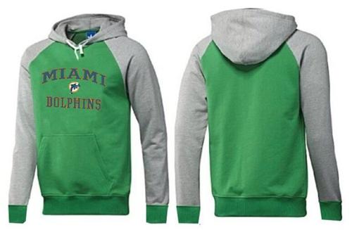 NFL Men's Nike Miami Dolphins Heart & Soul Pullover Hoodie - Green/Grey